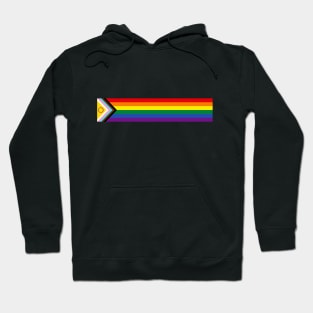 Intersex Inclusive Progress Pride Flag: Retro Horizontal Stripes Hoodie